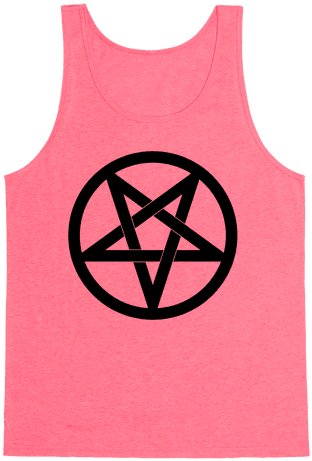 Pentagram Tank Top - Pentagram Red (484x484), Png Download
