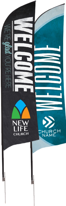 Designed To Have Eye-catching Motion In The Smallest - Slate Welcome (31 Inch X 79 Inch) Rollup Banner (240x720), Png Download