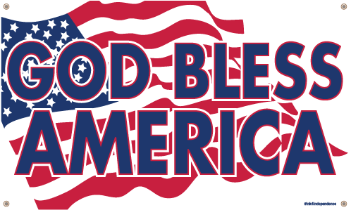 Download God Bless America Flag Banner - God Bless America Png PNG Image  with No Background 