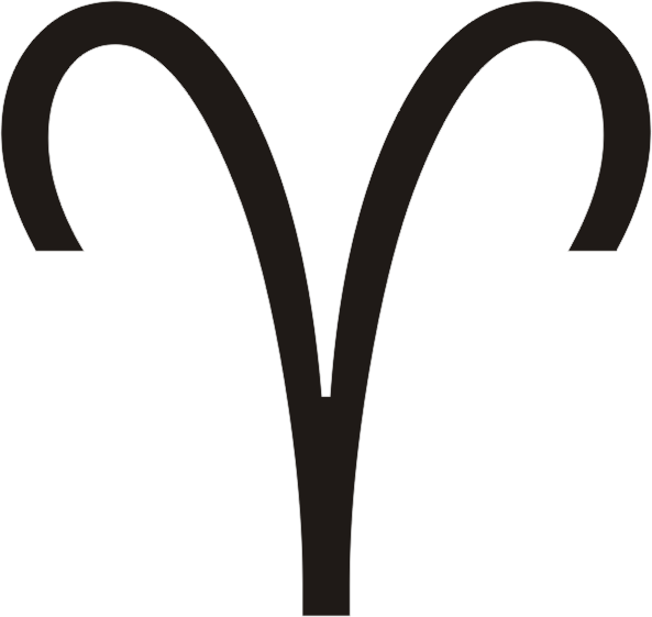 Other Symbolism Includes The Astrological Sign Aries, - Aries Symbol Png (593x561), Png Download