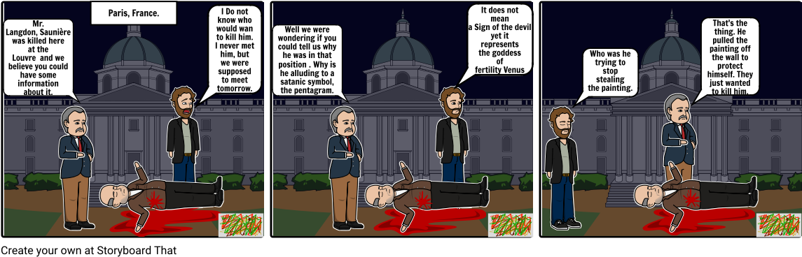 The Da Vinci Code - Cartoon (1164x385), Png Download