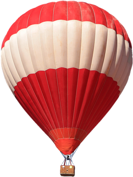 A - Red Hot Air Balloons (482x607), Png Download