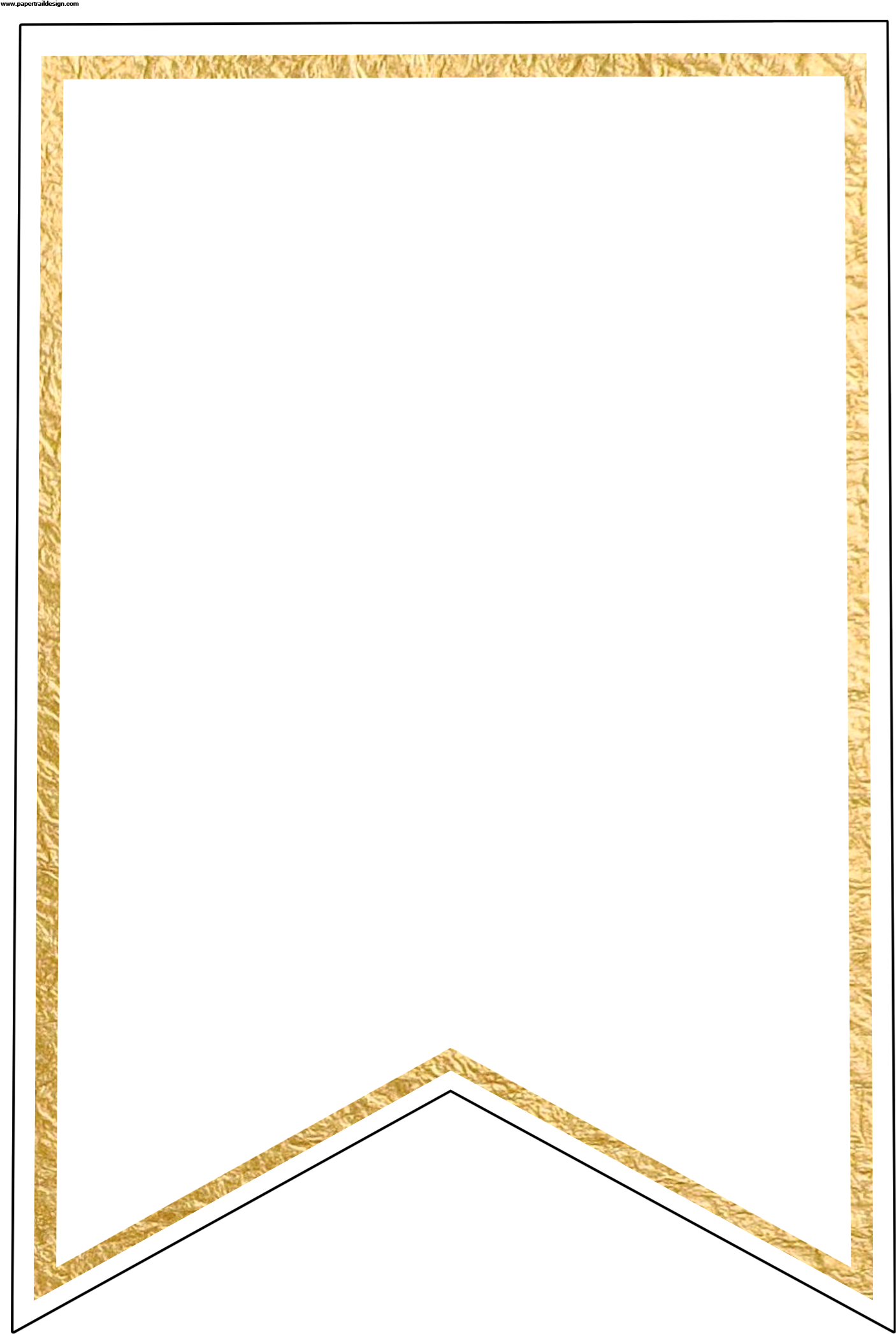 Download Gold Pennant Banner Blank Template Flag Banner Template Inside Free Printable Pennant Banner Template