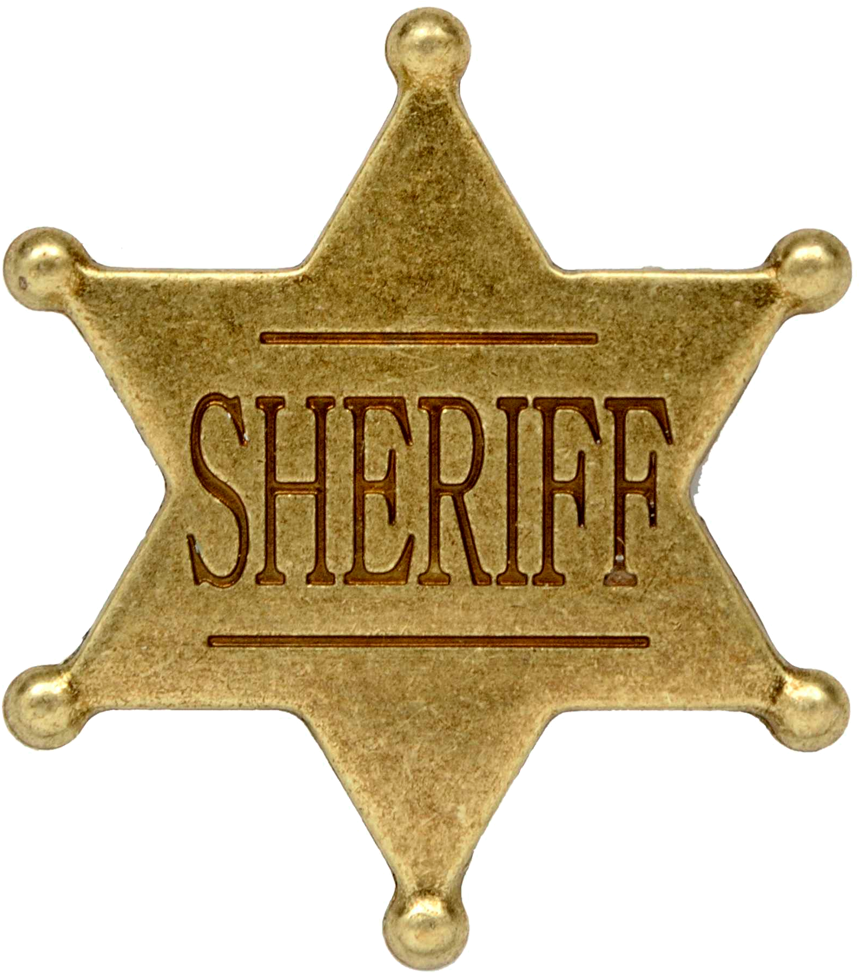 A Sheriff's Star Is Not The Same As A Star Of David - Sheriff Stars (1000x1000), Png Download