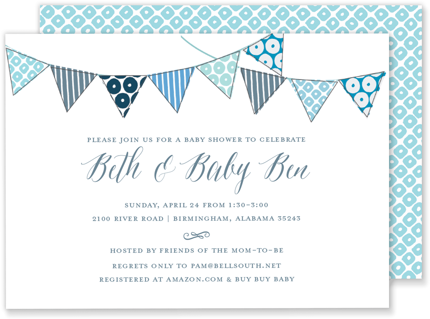 Ben Bunting Baby Shower - Baby Shower (1500x1073), Png Download