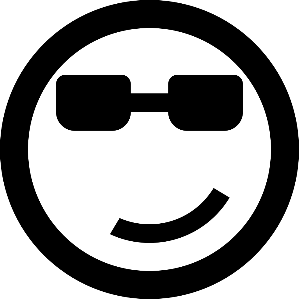 Cool Emoticon Smiley Face - Swag Icon (980x980), Png Download