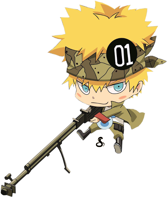 5katekyo Hitman Reborn Colonello G I Kuwai - Reborn Png (580x681), Png Download