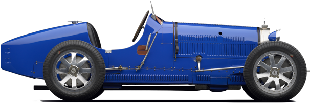 Ettore Bugatti's Tour De Force - Bugatti Type 35 Profile (1024x768), Png Download