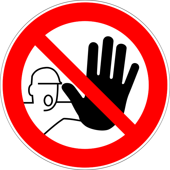 Do Not Enter Sign Printable - Do Not Enter Safety Sign (574x574), Png Download