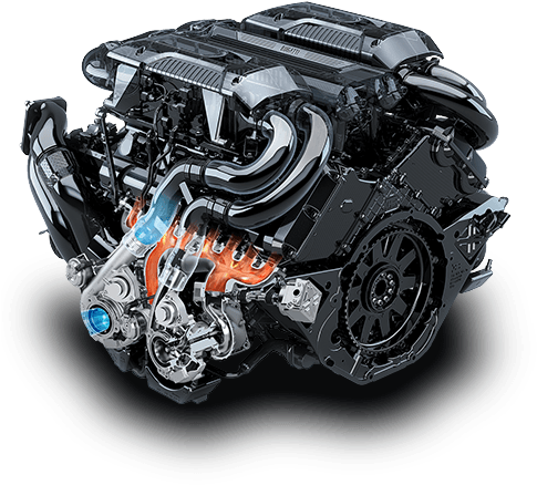 *near-production Vehicle Without Type Approval - Bugatti Chiron 2017 Engine (507x533), Png Download