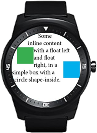 A Layout Of Web Contents With Shape-inside - Lg G Watch R W110 Android Wear Smartwatch (330x450), Png Download