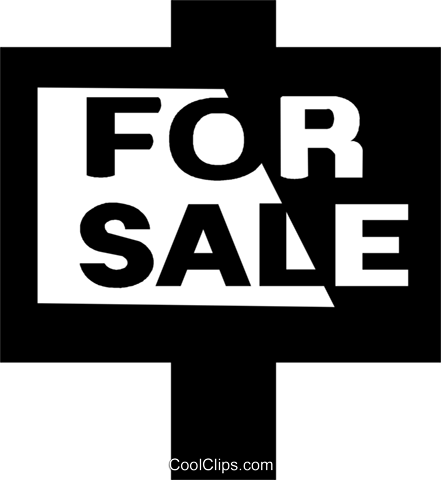 For Sale Sign Royalty Free Vector Clip Art Illustration - Poster (441x480), Png Download