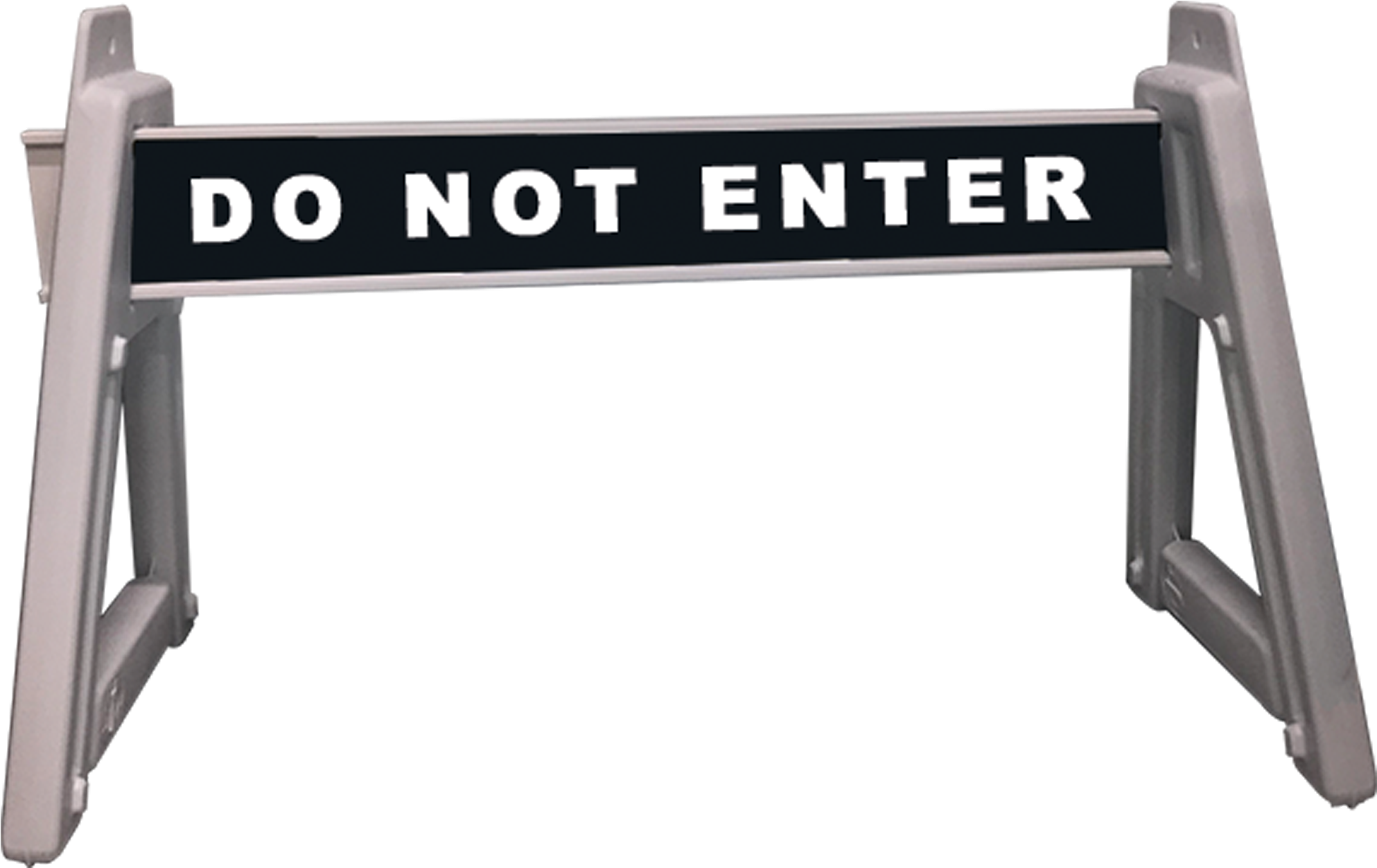 Traffic Barricade Do Not Enter - Sawhorse (2250x3477), Png Download