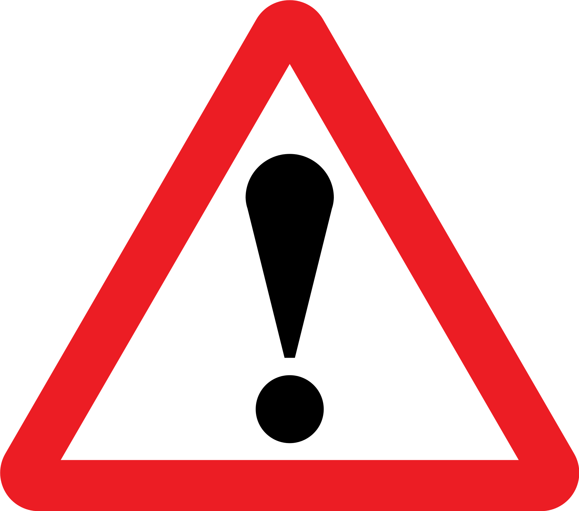 Mini Traffic Signs - Traffic Sign Danger (2000x1767), Png Download