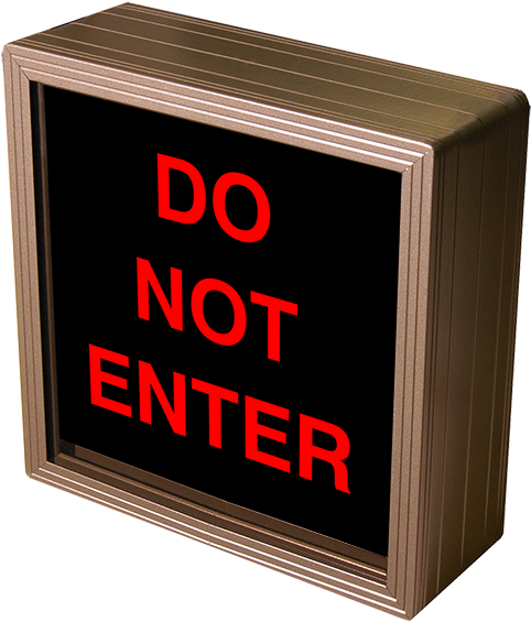 Do Not Enter - Do Not Disturb Sign With Lights (500x584), Png Download