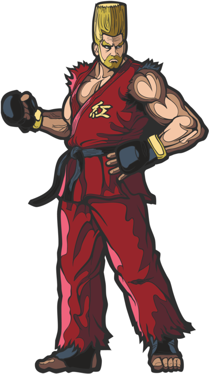 Images / 1 / 2 - Paul Phoenix Figpin (585x1024), Png Download