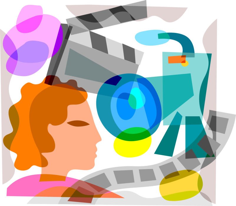 Vector Illustration Of Hollywood Cinematic Motion Picture - Graphic Design (801x700), Png Download