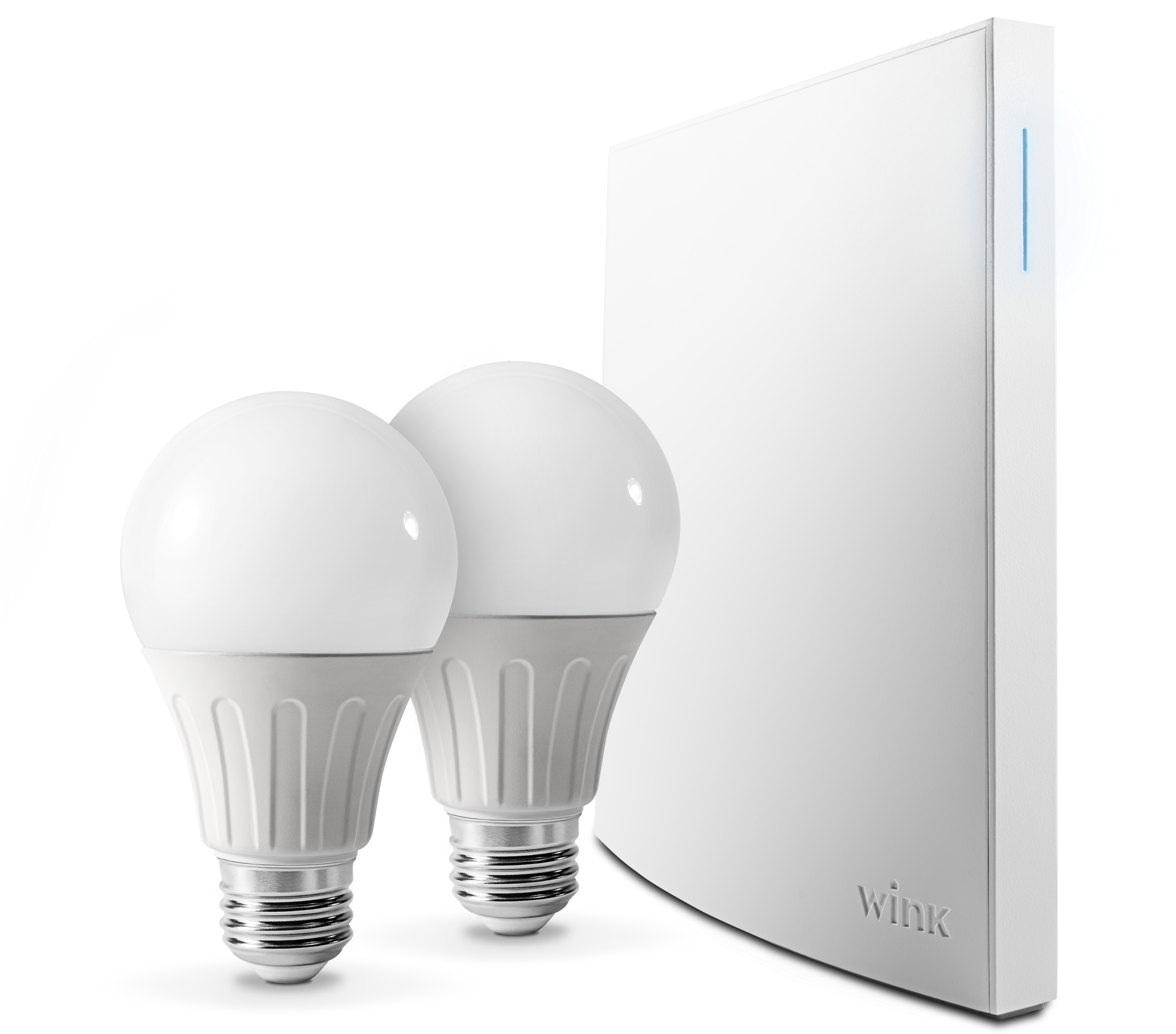 Wink Bright Smart Lighting Kit, Hub Included - Incandescent Light Bulb (4741x5926), Png Download