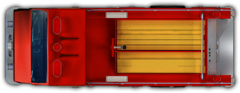 , Fire Truck - Fire Truck Top View Png (814x328), Png Download