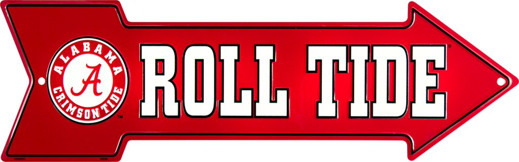 Alabama Roll Tide - University Of Alabama Small Parking Sign (1024x320), Png Download