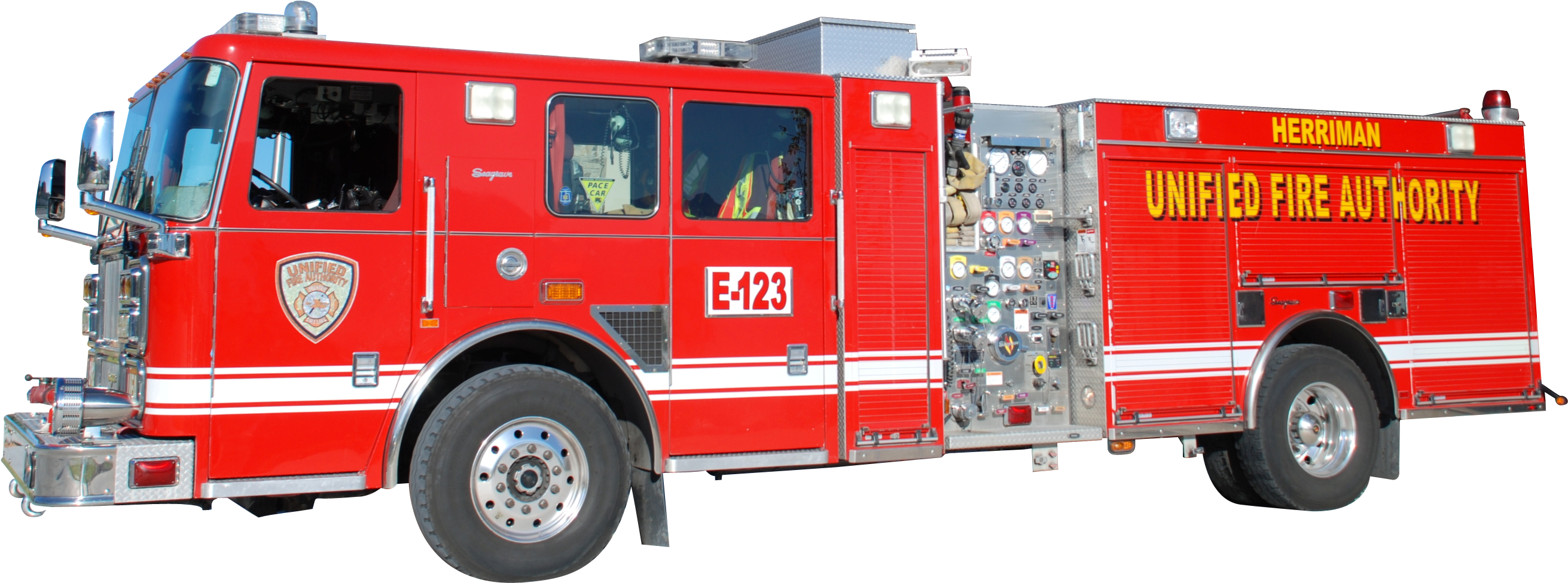 Fire Engine/pumper - Fire Engine (2904x1006), Png Download