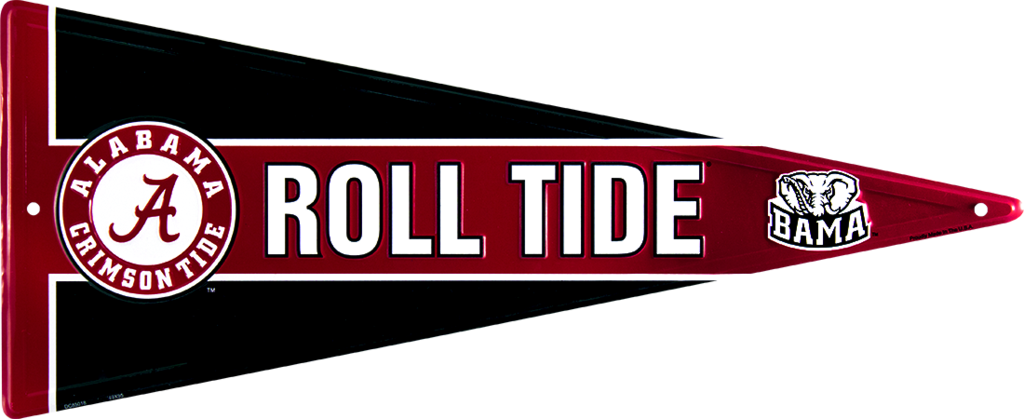 Alabama Roll Tide Pennant (1024x419), Png Download