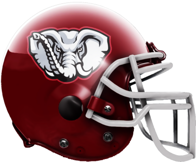 Helmet Clipart Alabama Football - Alabama Football Helmet Png (400x331), Png Download