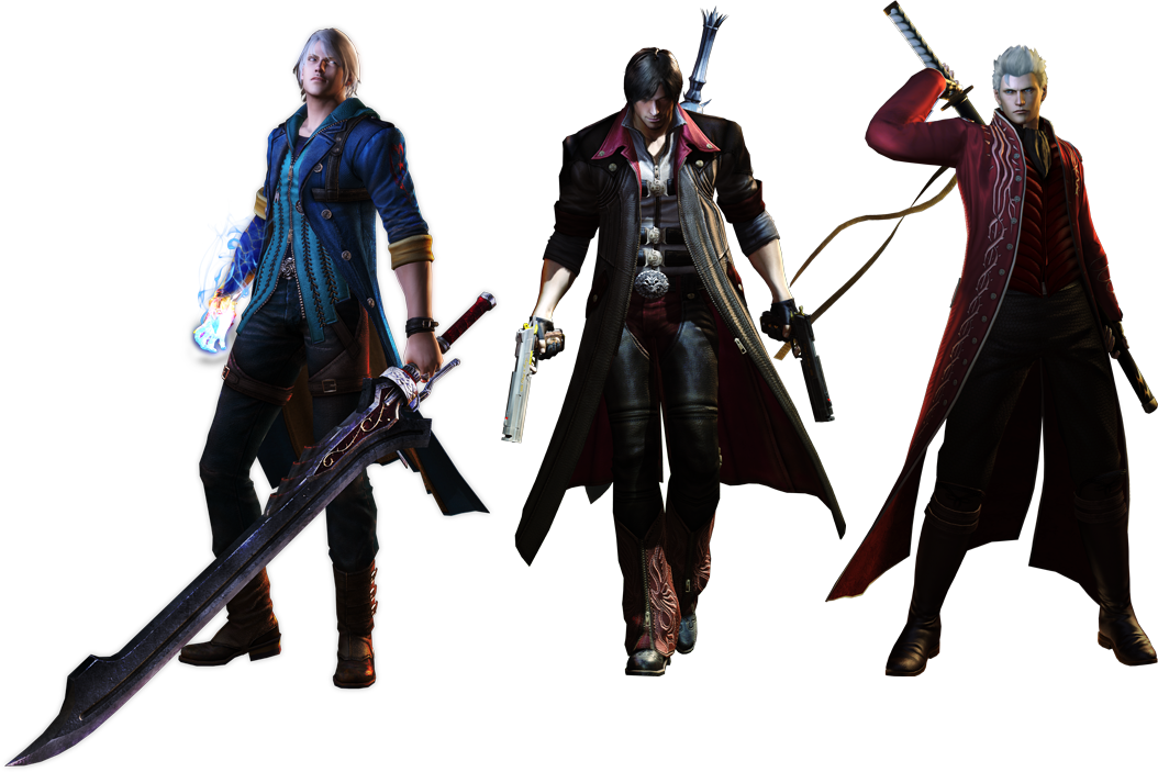 Devil May Cry 4 Special Edition - Dante Devil May Cry 4 Png (1054x703), Png Download