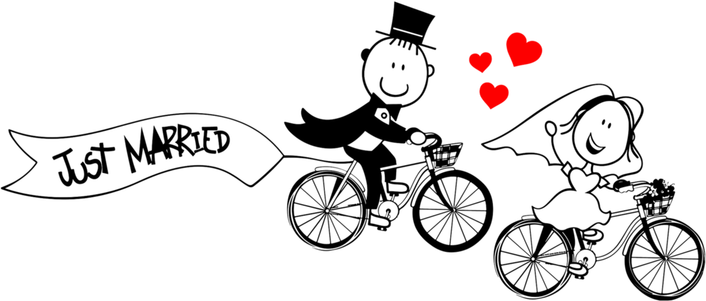 Just-married - Just Married Clear Png (1000x1637), Png Download