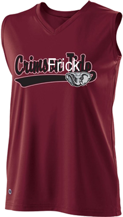 Alabama Crimson Tide Girls Sleeveless Softball Jersey - Holloway Sportswear (400x450), Png Download