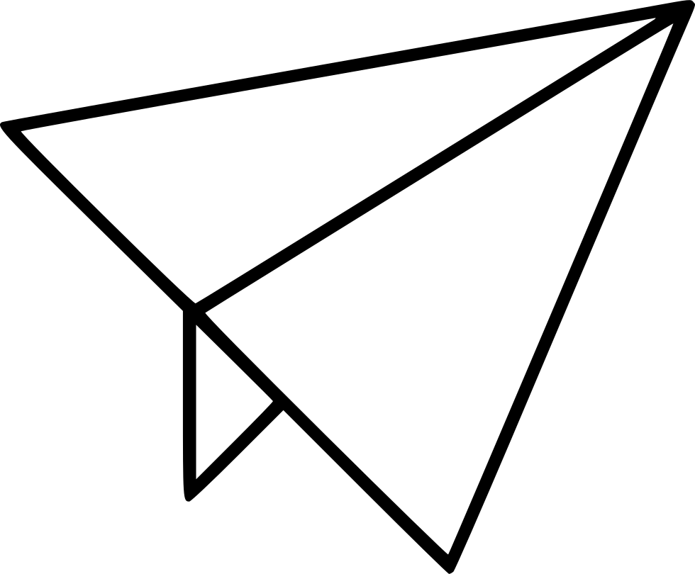 Paper Airplane - - Transparency (980x810), Png Download