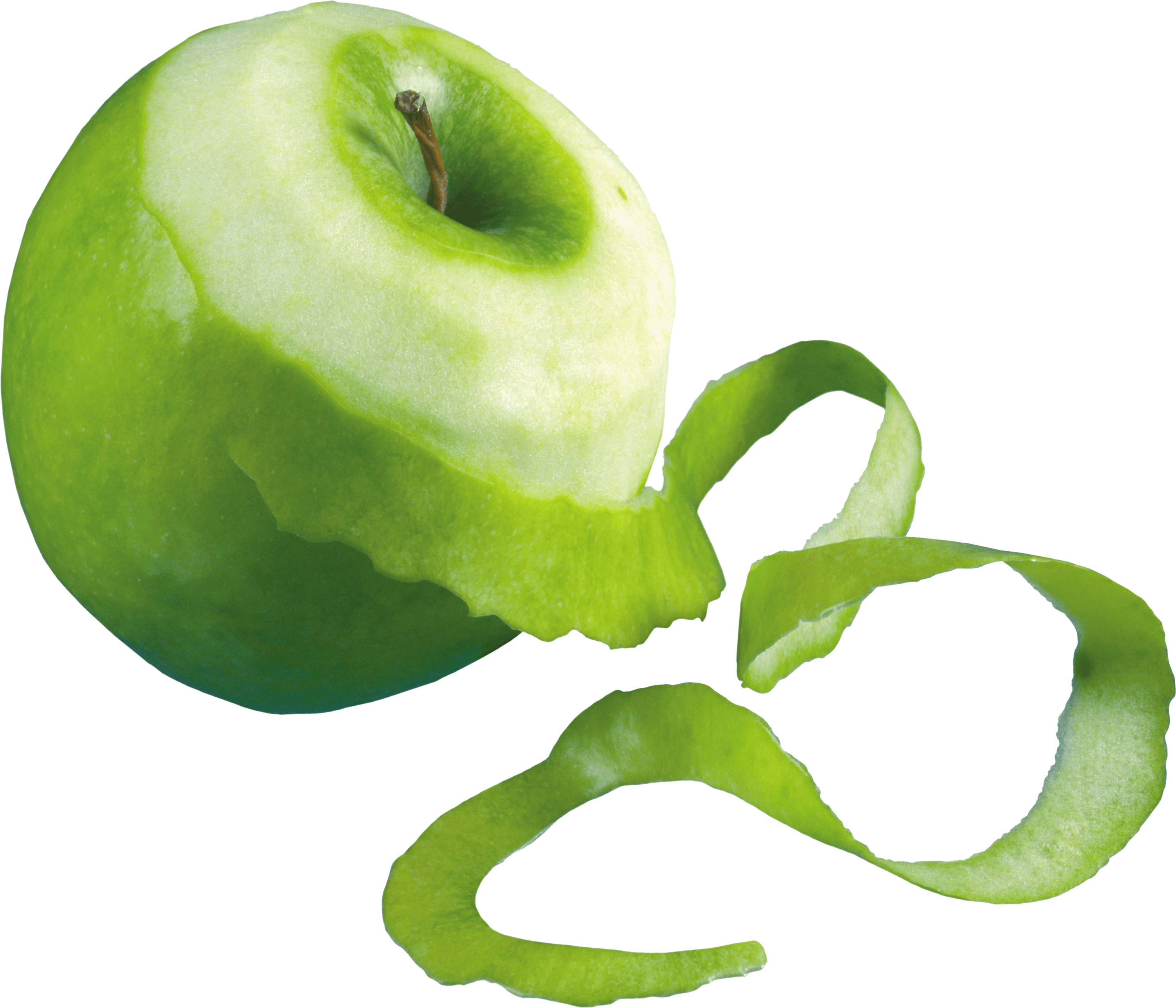 Apple Green Peeled - Peeled Apple Png (3000x2571), Png Download