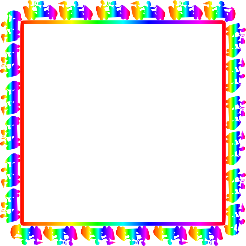 Roller Coaster Frame 2 Spectrum - Page Borders Hd (784x784), Png Download
