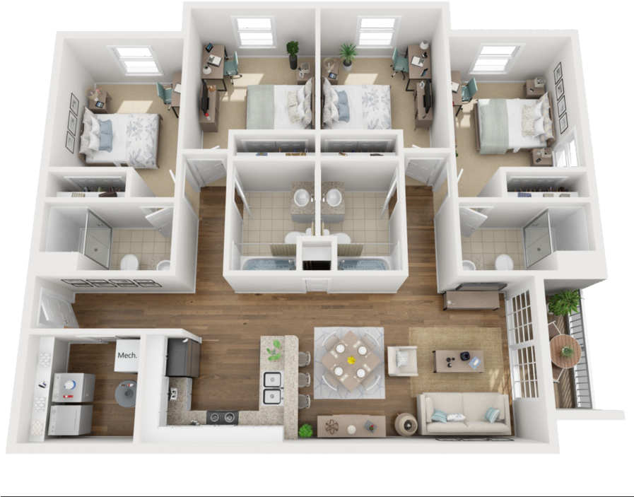 Download The Dolly Sunchase Apartments Jmu PNG Image with No