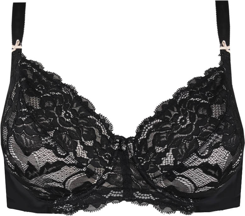 Download Support Special Edition Contrast Lace Bra Midnight - Bra