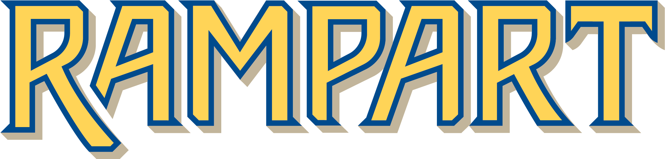 Rampart Wordmark Color With Drop Shadow - Parallel (2550x826), Png Download