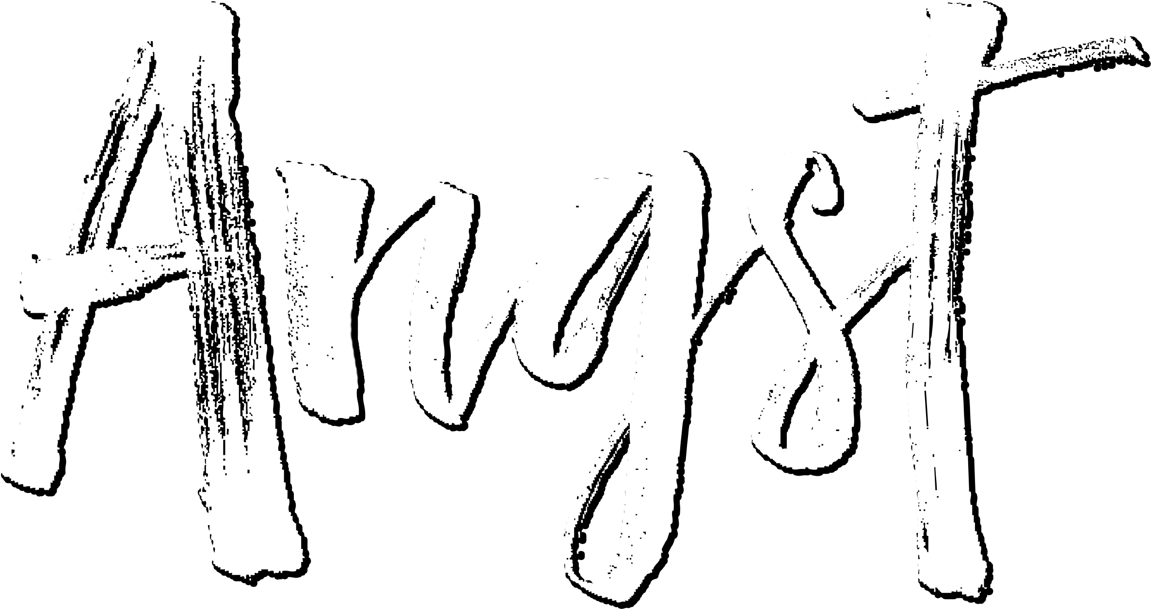 Angst Logo Dropshadowscilla Andreen2017 09 01t17 - Calligraphy (3000x1775), Png Download