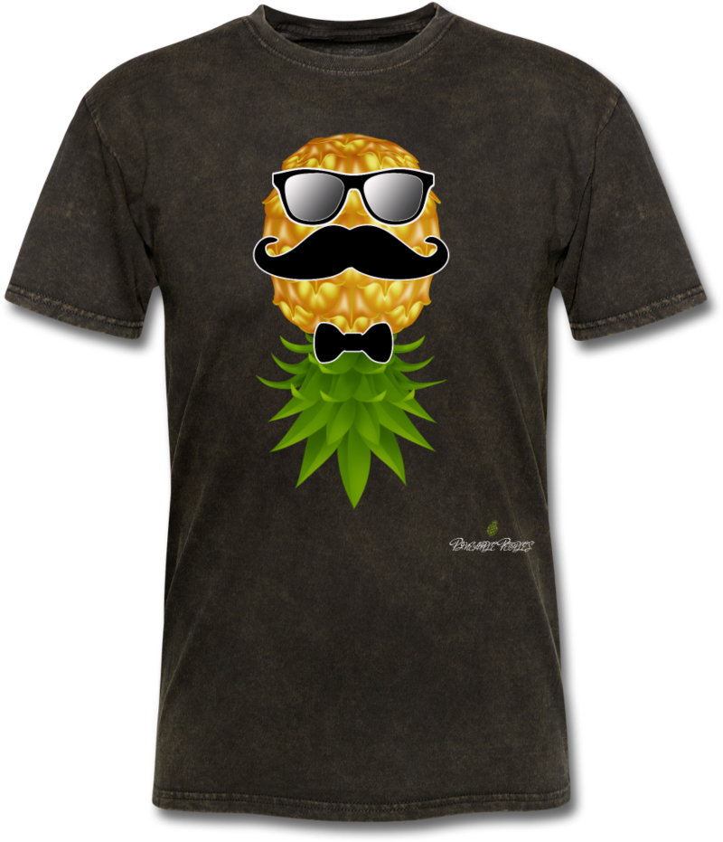 Pineapple In Disguise, Lifestyle T-shirt, Upside Down - Active Shirt (1000x1000), Png Download