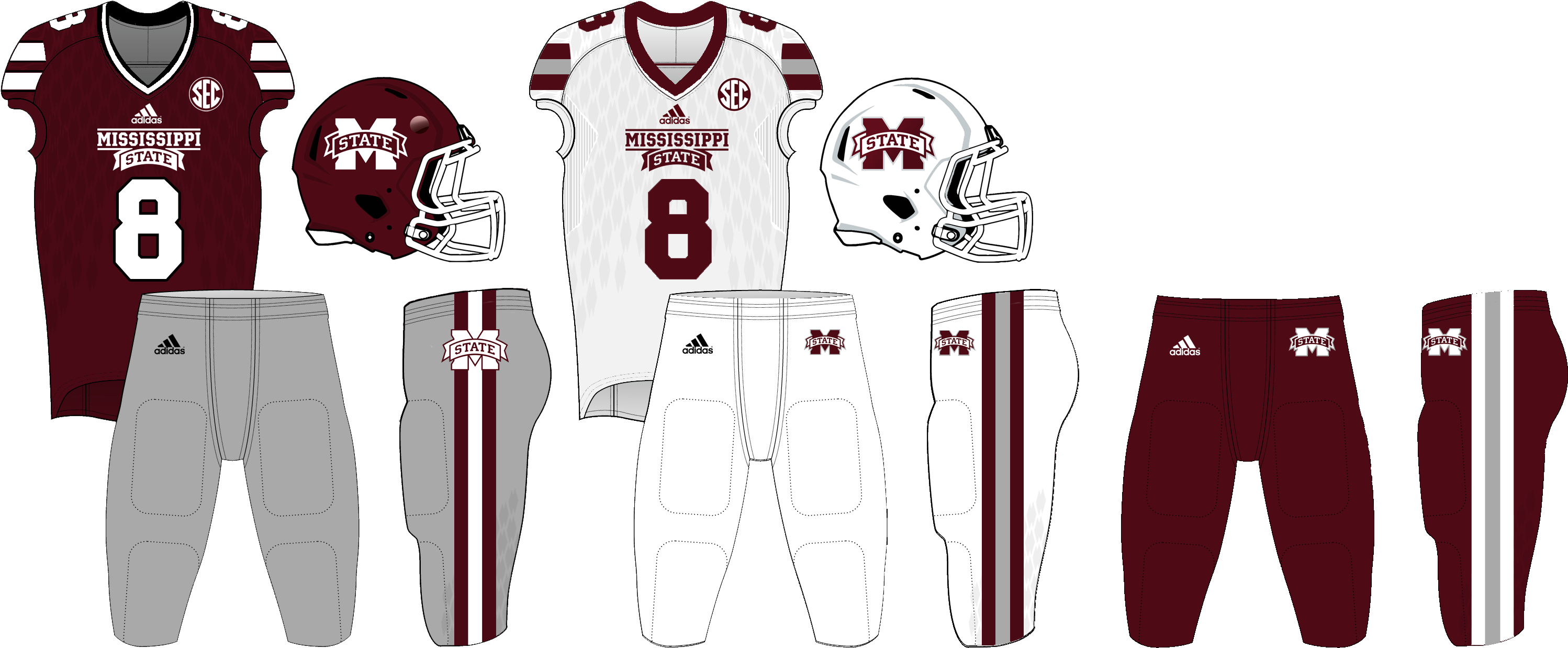 Mississippi State Football Uniforms 11 1 16 - Sports Jersey (3088x1336), Png Download