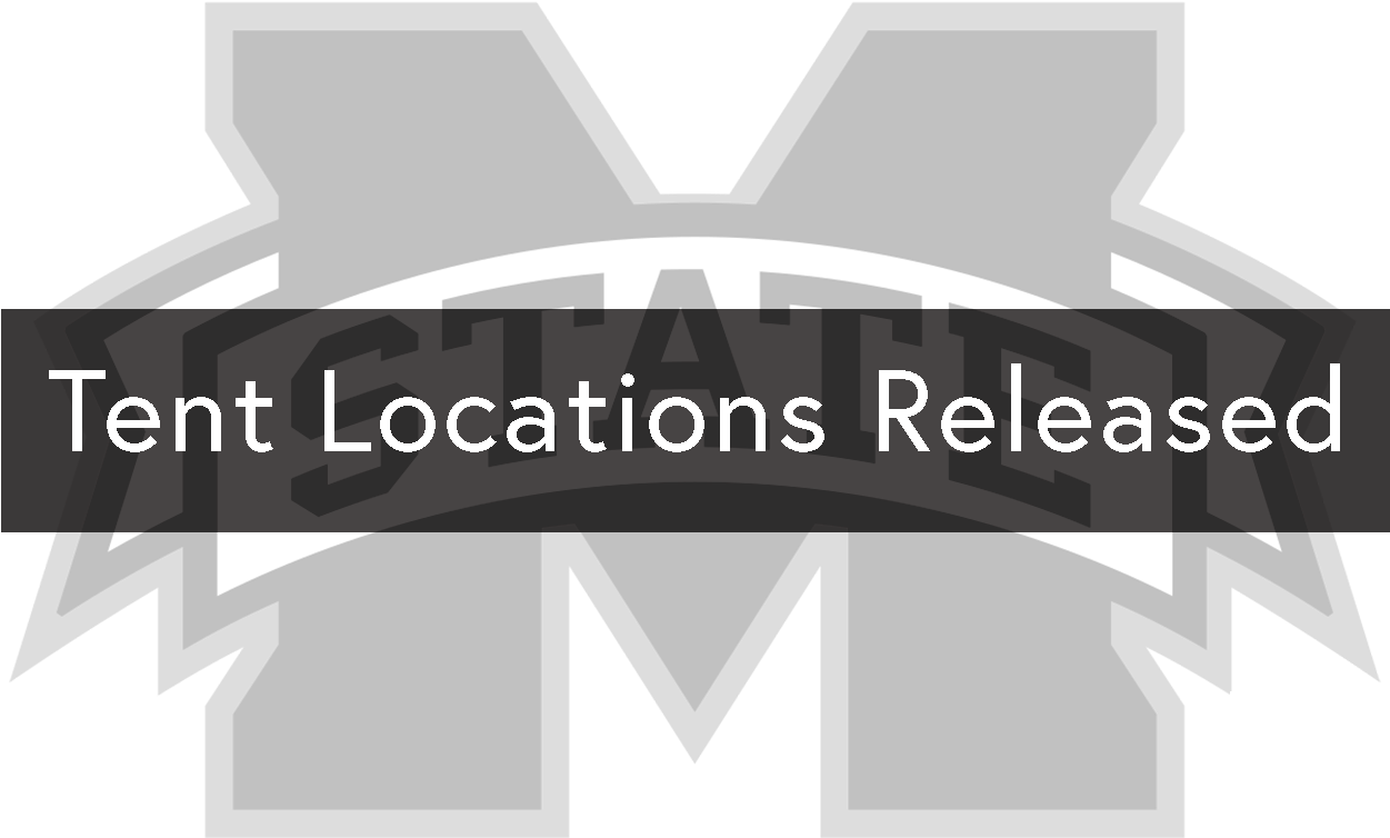 Tent Locations Released For Mississippi State Tailgate (1250x1250), Png Download