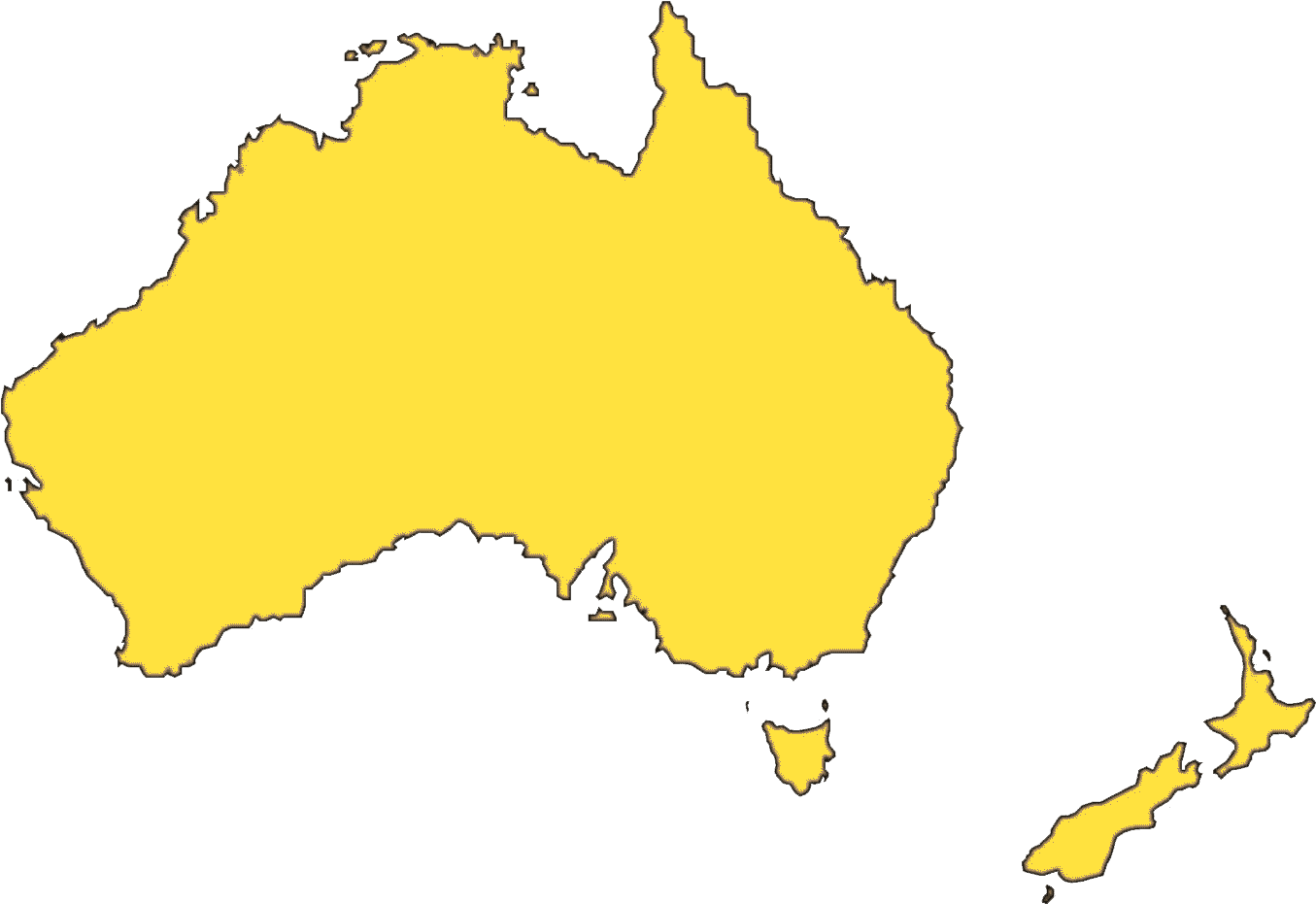 Australia Map Png File - Map (1394x970), Png Download