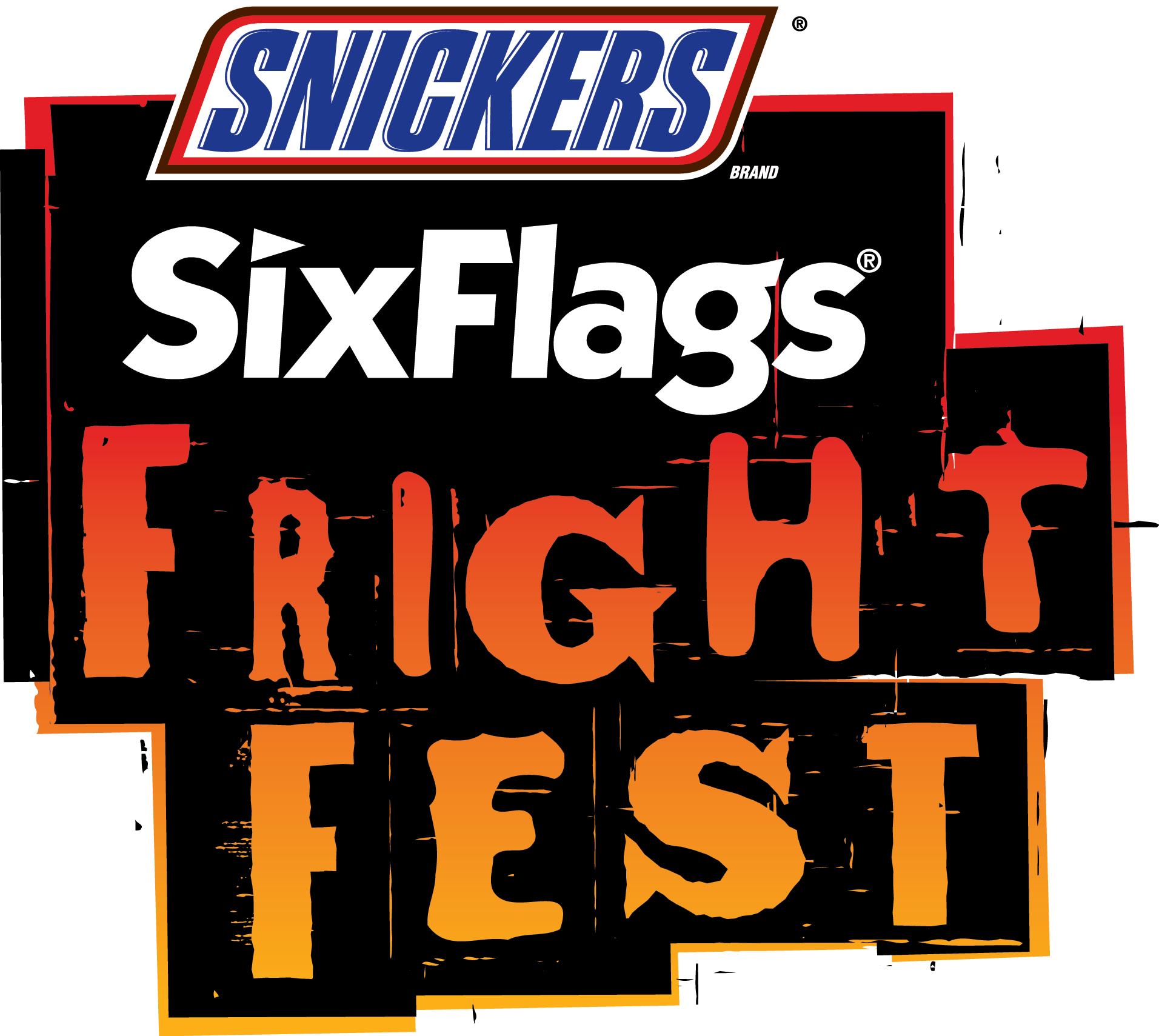 Six Flags Fright Fest - Six Flags Great America Fright Fest Logo (1912x1709), Png Download