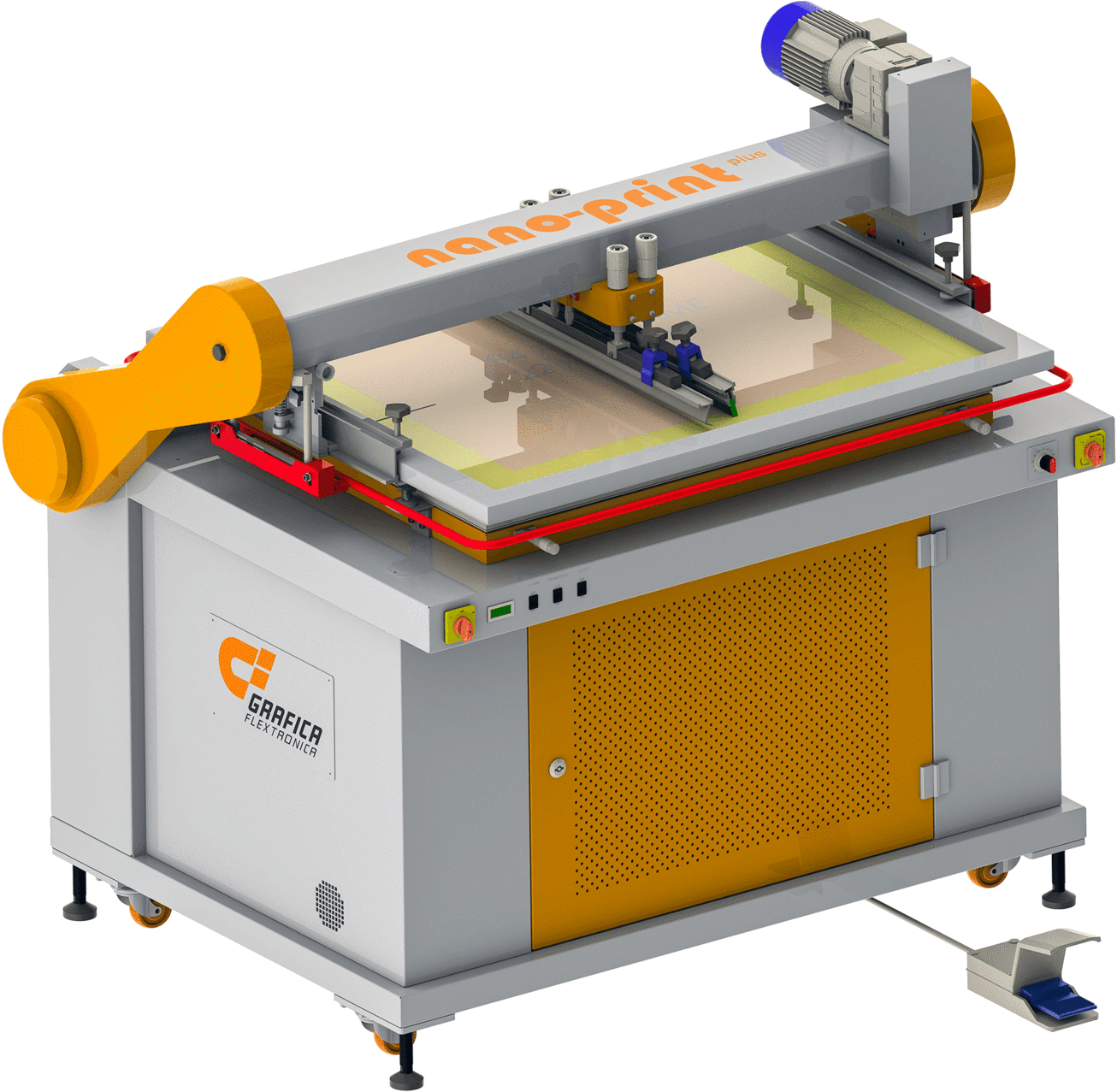 Semi Automatic Flat Bed Screen Printing Machine Nano - Tool And Cutter Grinder (1400x1332), Png Download