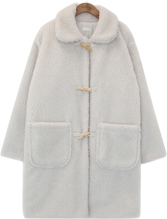 Dumble Collar Duffle Coat - Woolen (671x761), Png Download