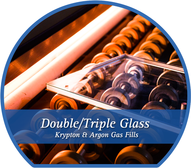 Windows Chicago Double Pane And Triple Pane - Graphic Design (650x573), Png Download