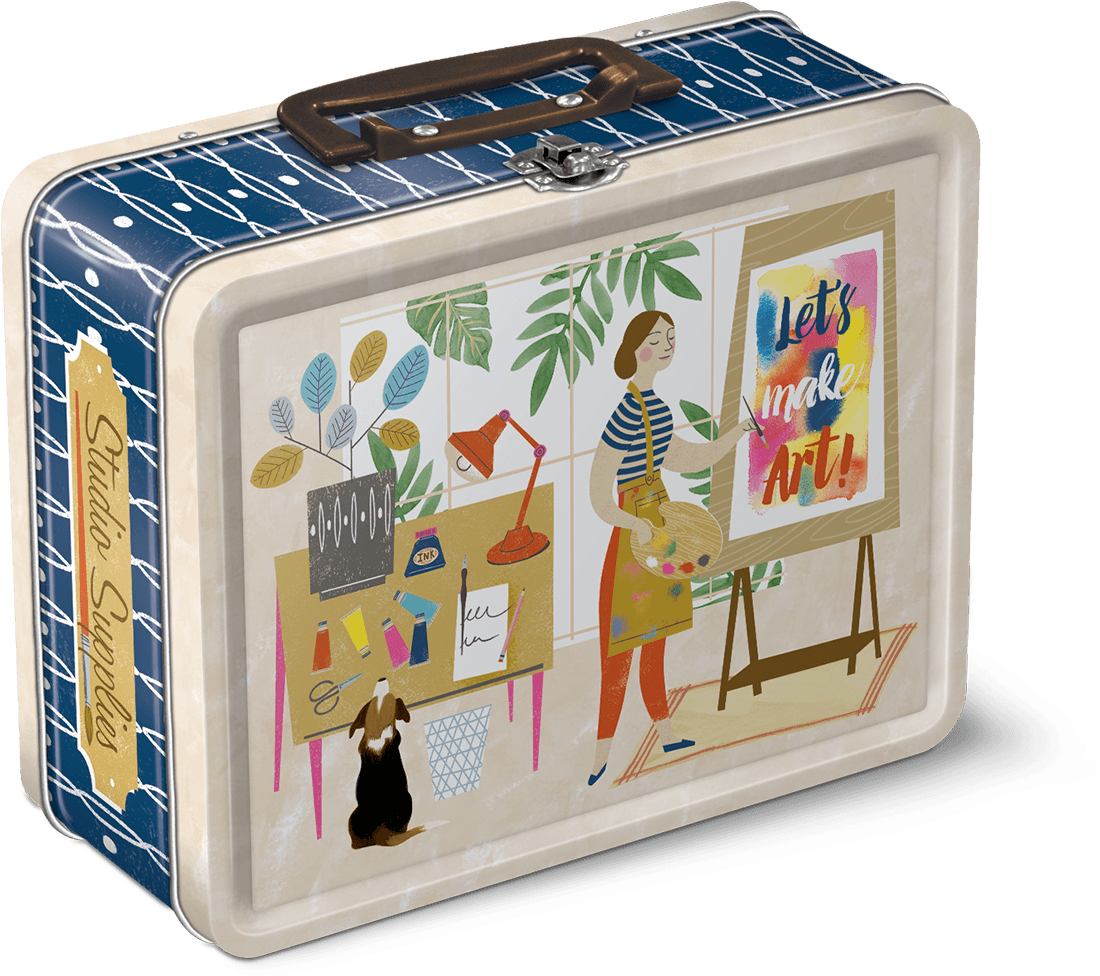 Art Lover Lunch Box Tins - Toy Block (1200x1200), Png Download