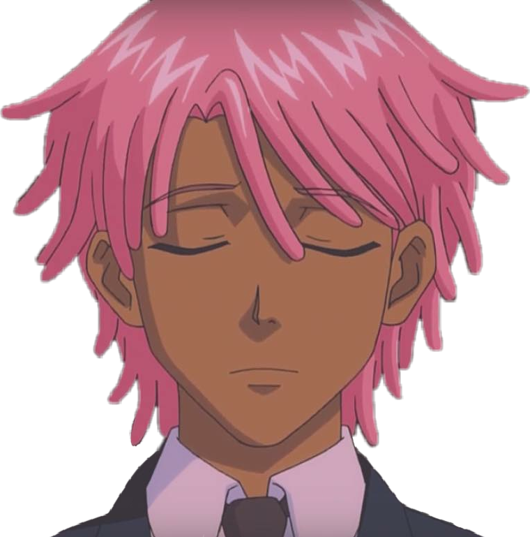 Pink Hair Anime Boy - Anime Boy With Pink Hair (760x769), Png Download