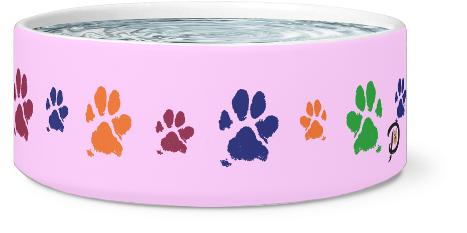 Dog Paw Print Bowl - Bracelet (1024x1024), Png Download