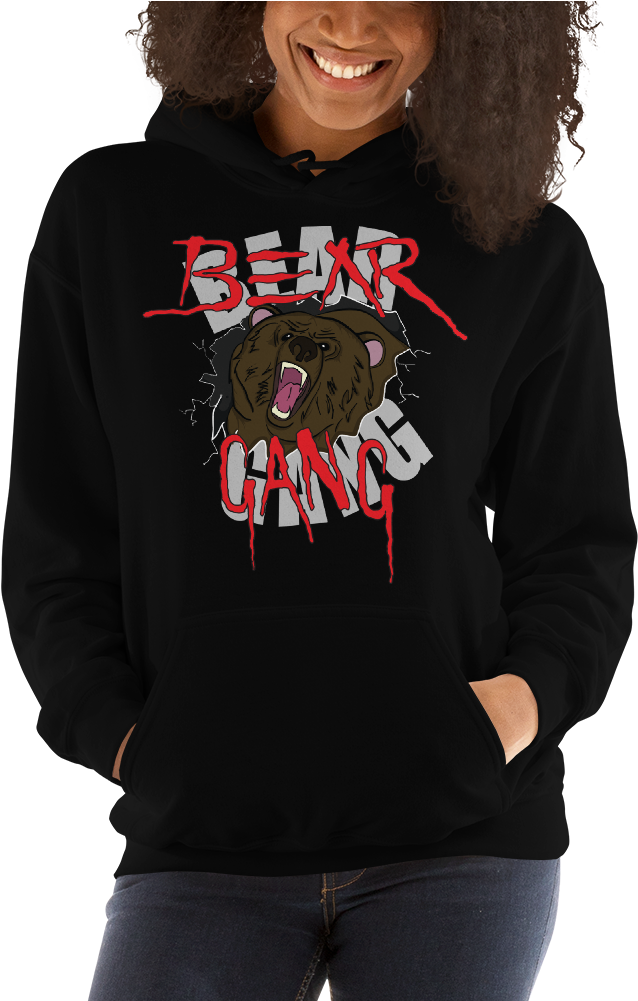 Bear Gang Hoodie Bear Gang Apparel Png Gang Apparel - Sweatshirt (1000x1000), Png Download