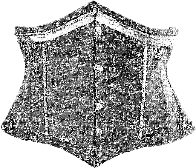 Waist Cincher Corset In Maroon Suede - Sketch (1024x683), Png Download